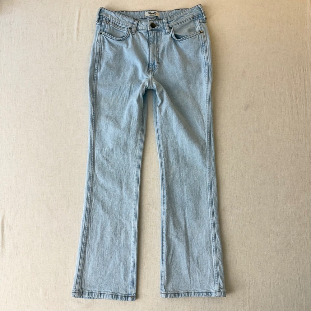 Wrangler Retro Bailey High Rise Bootcut Jeans Womens 31x30 Light Wash Denim